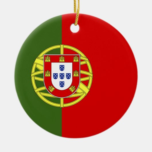 Portugese vlag keramisch ornament (Voorkant)