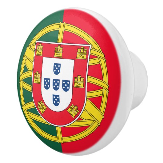 Portugese vlag keramische knop (Rechts)