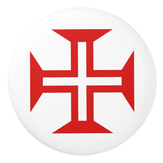 Portugese vlag keramische knop (Voorkant)