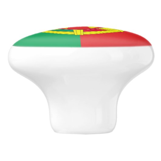 Portugese vlag keramische knop (Zijkant)