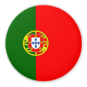 Portugese vlag keramische knop (Voorkant)