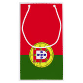 Portugese vlag klein cadeauzakje (Achterkant)