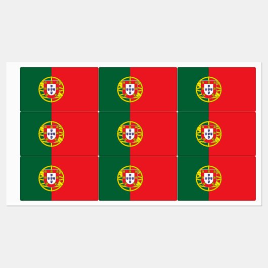 Portugese vlag labels (Vel)