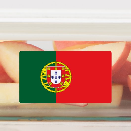 Portugese vlag labels (Aangebracht)