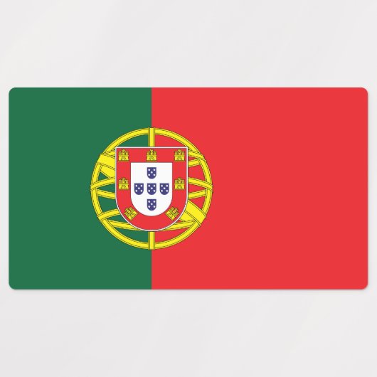 Portugese vlag labels (Design 2)