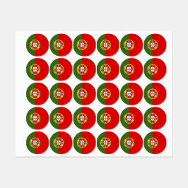 Portugese vlag labels
