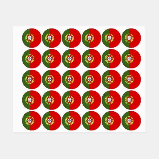 Portugese vlag labels (Vel)
