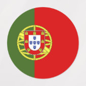 Portugese vlag labels (Design 2)