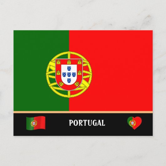 Portugese Vlag & land reizen / Portugal Briefkaart (Voorkant)