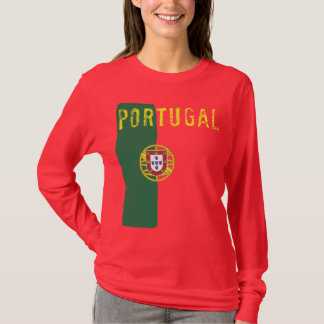 Portugese vlag - lange hoes t-shirt