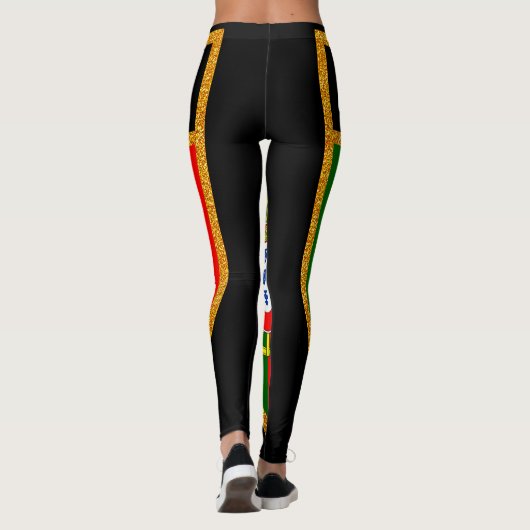 Portugese vlag leggings (Achterkant)