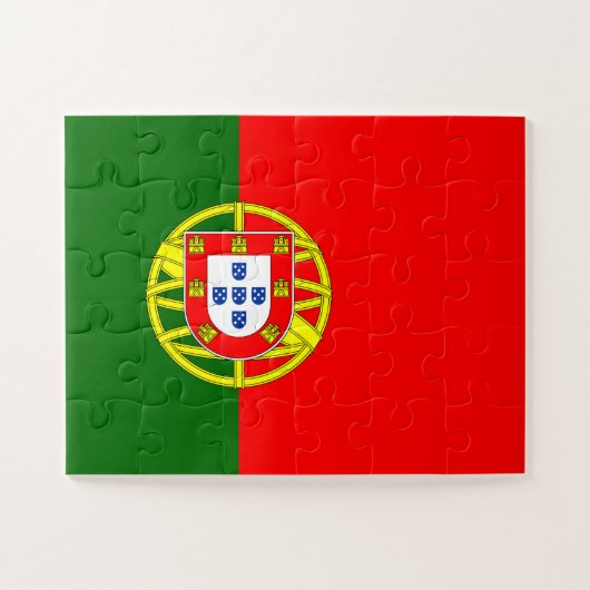 Portugese vlag legpuzzel (Horizontaal)