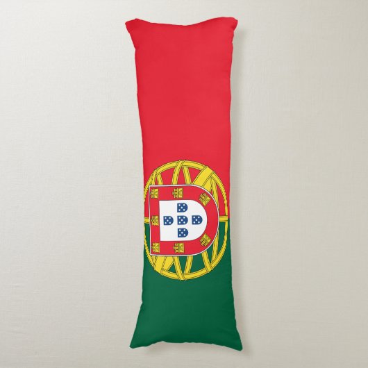 Portugese vlag lichaamskussen (Voorkant Verticaal)