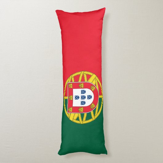 Portugese vlag lichaamskussen (Achterkant (Verticaal))