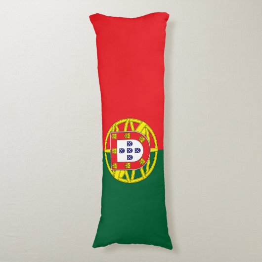 Portugese vlag lichaamskussen (Voorkant Verticaal)