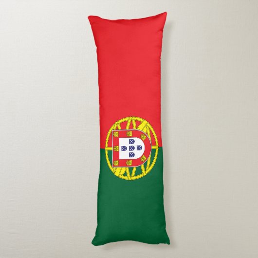 Portugese vlag lichaamskussen (Achterkant (Verticaal))