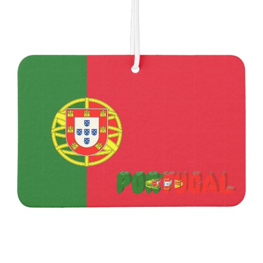 Portugese vlag luchtverfrisser (Voorkant)