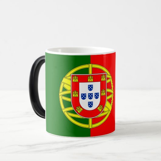 Portugese vlag magische mok (Voorkant links)