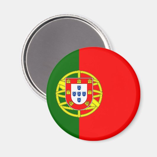 Portugese vlag magneet (Voorkant / Achterkant)