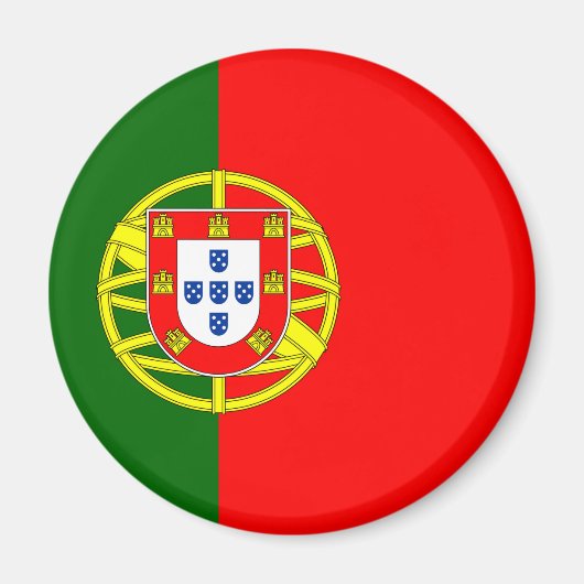 Portugese vlag magneet (Voorkant)