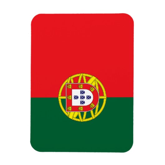 Portugese vlag magneet (Verticaal)