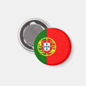 Portugese vlag magneet (Voorkant / Achterkant)