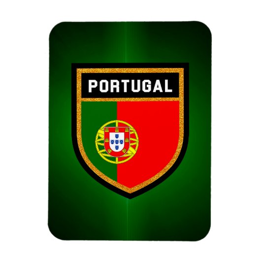 Portugese vlag magneet (Verticaal)