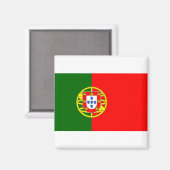 Portugese vlag magneet (Voorkant / Achterkant)