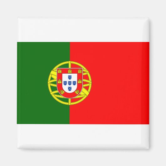 Portugese vlag magneet (Voorkant)