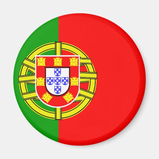 Portugese vlag magneet (Voorkant)