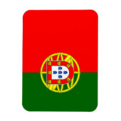 Portugese vlag magneet (Verticaal)