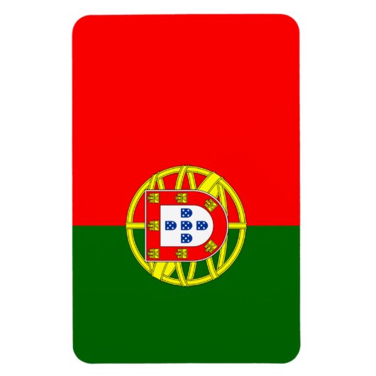 Portugese vlag magneet (Verticaal)