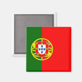 Portugese vlag magneet (Voorkant / Achterkant)