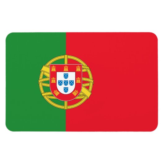 Portugese vlag magneet (Horizontaal)