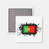 Portugese vlag magneet (Voorkant / Achterkant)