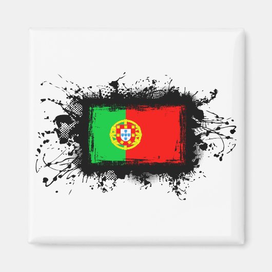 Portugese vlag magneet (Voorkant)