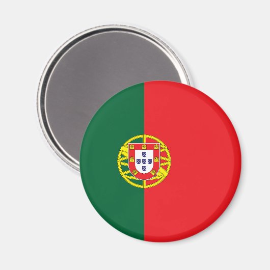 Portugese vlag magneet (Voorkant / Achterkant)