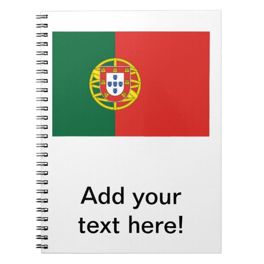 Portugese vlag notitieboek (Voorkant)
