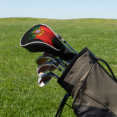 Portugese vlag, penseelstreek, nationale vlag golfheadcover (Insitu)