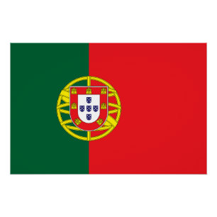 Portugese vlag perfect poster