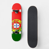 Portugese vlag persoonlijk skateboard (Voorkant)