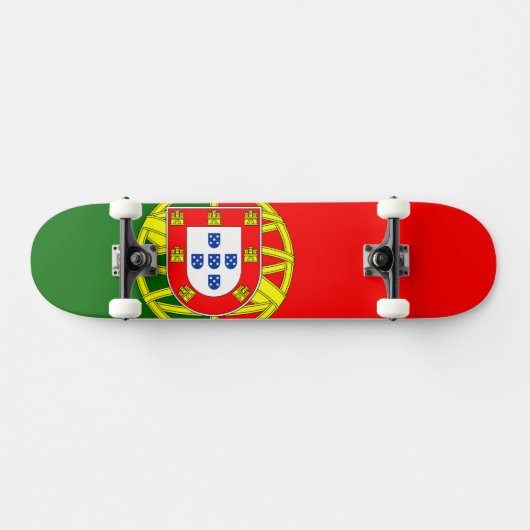 Portugese vlag persoonlijk skateboard (Horizontaal)