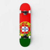 Portugese vlag persoonlijk skateboard (Voorkant)