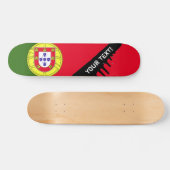 Portugese vlag persoonlijk skateboard (Horizontaal)