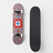 Portugese vlag persoonlijk skateboard (Voorkant)