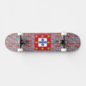 Portugese vlag persoonlijk skateboard (Horizontaal)
