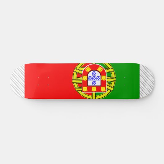 Portugese vlag persoonlijk skateboard (Horizontaal)