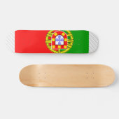 Portugese vlag persoonlijk skateboard (Horizontaal)