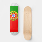 Portugese vlag persoonlijk skateboard (Voorkant)