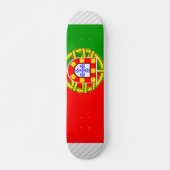 Portugese vlag persoonlijk skateboard (Voorkant)